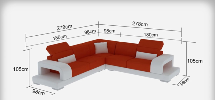 Ledersofa Couch Wohnlandschaft Ecksofa L-Form Garnitur Design Dekor Modern