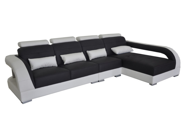 Leder Eck Sofa Couch Polster Couchen Wohnlandschaft Luxus Garnitur