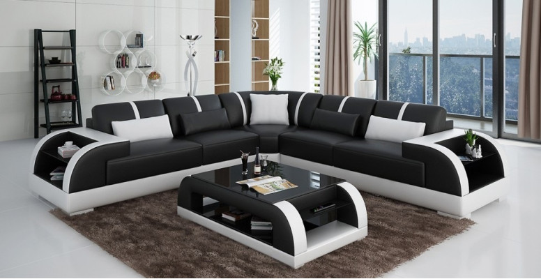 Wohnlandschaft Ecksofa Designer Sofa Eckcouch Polster Sitz Ecke Neu Rodos SW