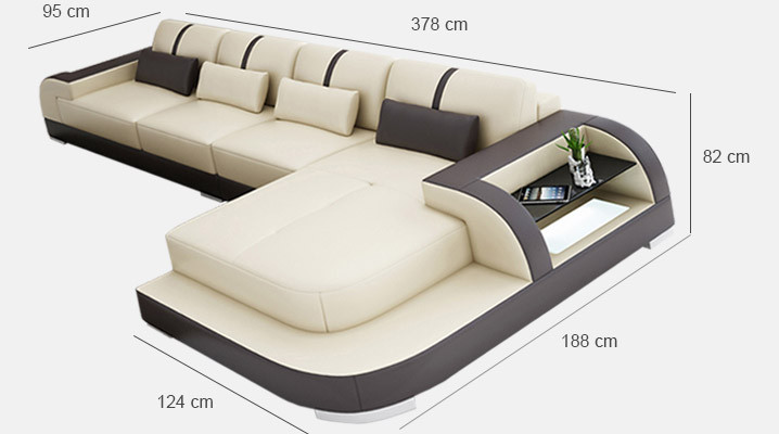 Ecksofa Sofa Couch Polster Wohnlandschaft Polsterecke Designsofa Ledersofa LubyB