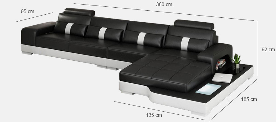 Designer Sofa Couch Polster Ledersofa Ecksofa L Form Sofas Couchen Neuer W/S