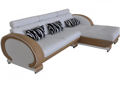 Eck Sofa Leder Couch Eck Garnitur Wohn Ecke Landschaft L Form Design Polster Neu