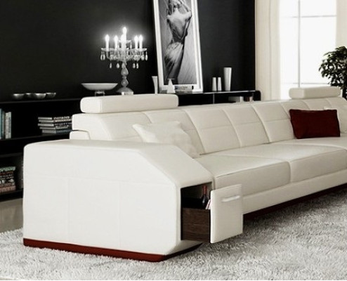 Ecksofa Ledersofa Sofa Couch Polster Sitz Ecke Garnitur Wohnlandschaft Ebern S