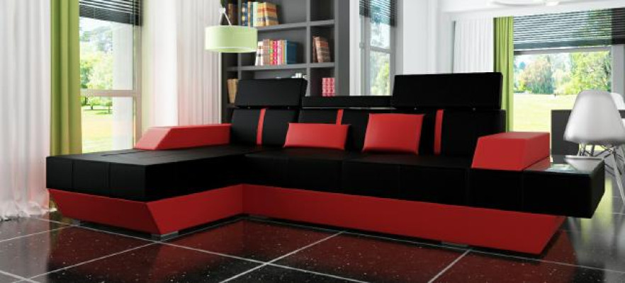 Ledersofa Couch Sofa Ecksofa Eckcouch Ledercouch Polster Ecke Wohnlandschaft