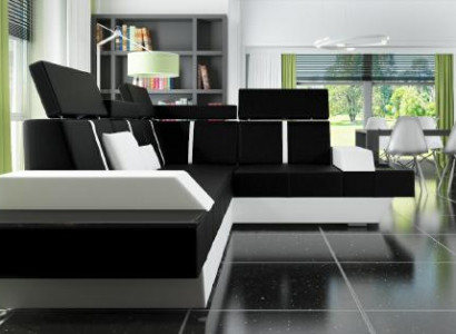 Designer Ledersofa Wohnlandschaft Polster Couch Sofa Ecksofa Eckcouch Ledercouch