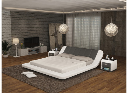 Leder Bett mit USB,Polster Betten Luxus Doppel Ehe 140/160/180 LB8826