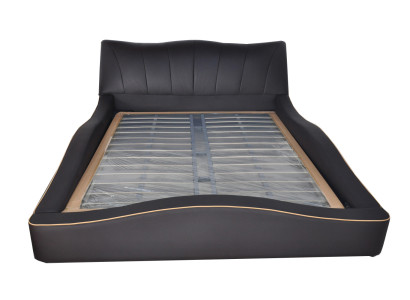 Luxus Design Leder Polster Hotel Bett Rahmen Gestell Moderne Betten Gepolstert