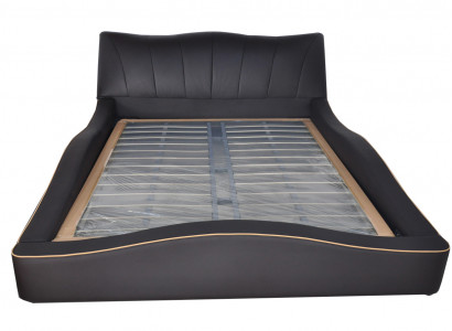 Luxus Design Leder Polster Hotel Bett Rahmen Gestell Moderne Betten Gepolstert