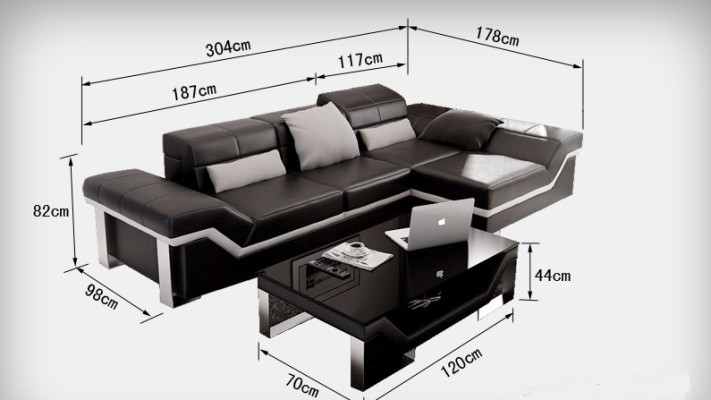 Ledersofa Sofa Couch Wohnlandschaft Ecksofa Garnitur Dekor Modern Design