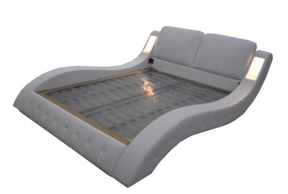 Design Luxus Bett Polster Ehe Hotel Moderne Betten Leder 140/160/180/200 LB8824