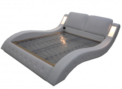 Design Luxus Bett Polster Ehe Hotel Moderne Betten Leder 140/160/180/200 LB8824