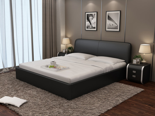 Bett mit USB Polsterbett Luxusbett Doppelbett Ehebett Betten 140/160/180 cm