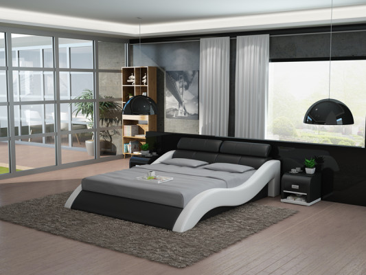 Leder Bett Design Polster Betten Luxus Doppel Ehe 140/160/180 LB8828