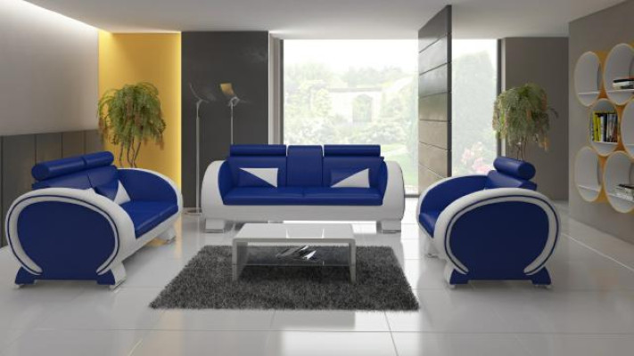 Ledersofa Sofa + USB Sofa 3 Sitzer Relaxcouch mit Barfunktion Designer Garnitur