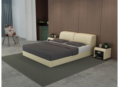 Leder Bett Design Polster Betten Luxus Doppel Modernes Ehe 140/160/180 LB8827