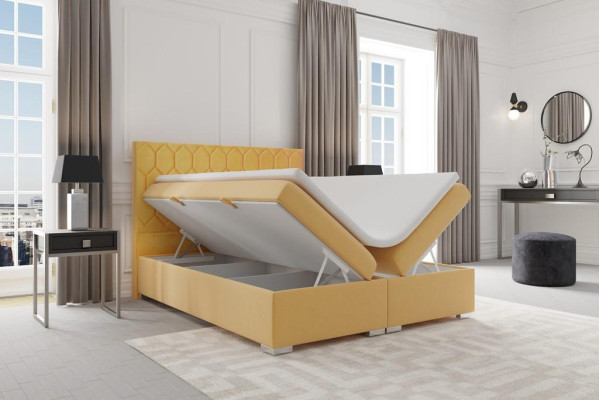 Boxspring Bett Hotel Design Samt Luxus Betten Polster Bettkasten Funktion Doppel
