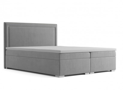 Boxspring Design Bett Hotel Doppel Betten Luxus Polster Kasten Funktion Samt Neu