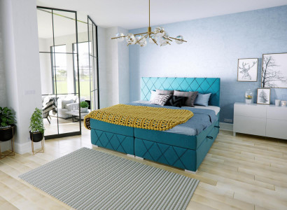 Boxspring Bett Hotel Doppel Textil Luxus Betten Bettkasten Polster Funktion