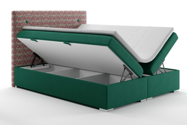 Boxspring Bett Hotel Doppel Komplett Set Matratze Topper Betten Funktion Kasten