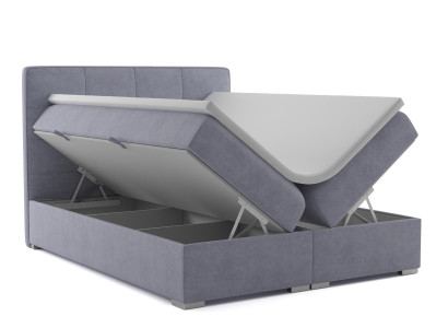 Boxspring Bett Hotel Doppel Textil Luxus Betten Polster Bettkasten Funktion Neu