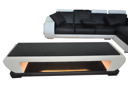 RTV TV Sideboard LederTisch Designer Glas Tisch Fernseh Schrank Neu Modern
