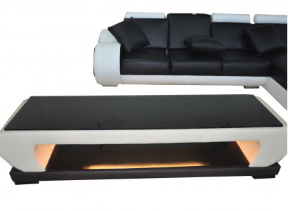 RTV TV Sideboard LederTisch Designer Glas Tisch Fernseh Schrank Neu Modern