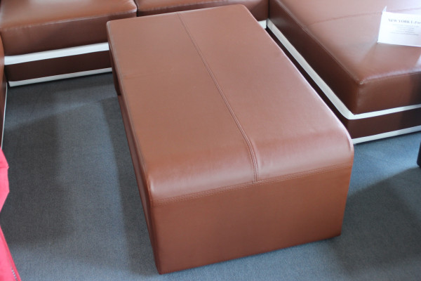 Leder Tisch Couchtisch Polster Neuware Beistelltisch Tische 132x70x45