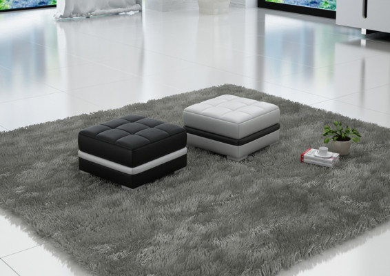 Design Polster Hocker Fußhocker Ottomane Sitz Gepolstert Pufa FT002