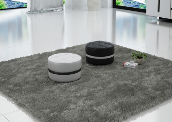 Design Polster Hocker Fußhocker Ottomane Sitz Gepolstert Pufa FT003