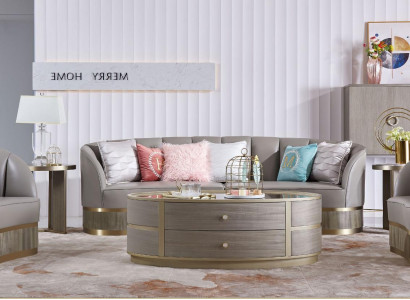 XXL Big Sofa Couch Polster Garnitur 4+1 Sitzer KlassischTextil Sofas Couchen