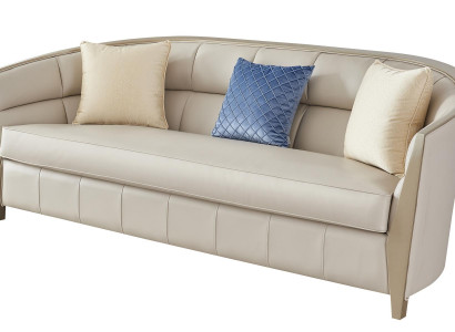 Sofagarnitur 4+1+1 Sitzer Wohnzimmer Kunstleder Polstermöbel Luxus Sofa