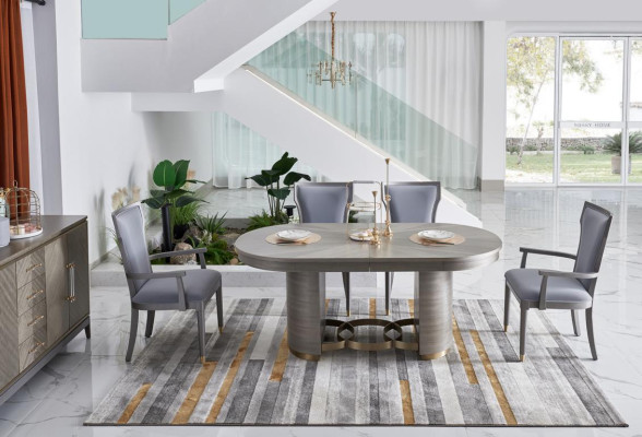 Hochwertige Esszimmer Möbel Hotel Stil Einrichtung komplettes Set Tisch