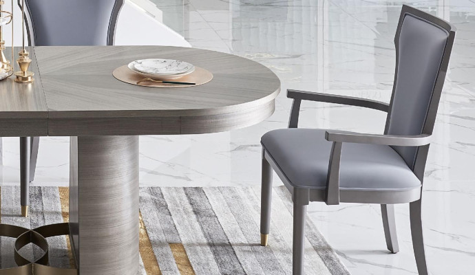 Klassisch Designer Ess Tisch + 4 Stühle Set Garnitur Zimmer Gruppe 5 tlg.