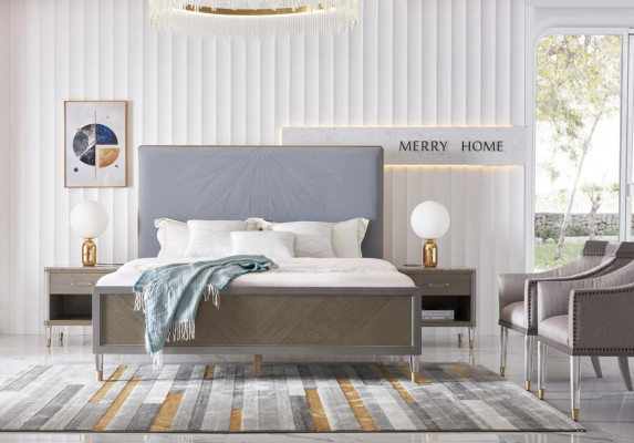 Luxus Bett Schlafzimmer Möbel 2x Nachttisch Set Betten dubai hotel möbel