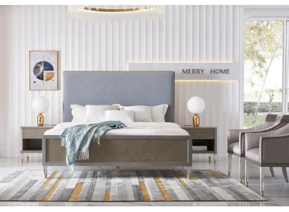 Luxus Bett Schlafzimmer Möbel 2x Nachttisch Set Betten dubai hotel möbel