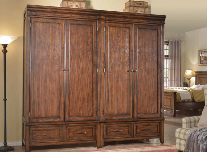 Klassische 2x Kleiderschrank Design Schlafzimmer Möbel Schrank Schränke Holz Neu