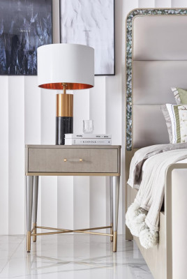 Luxus Bett Schlafzimmer Möbel 2x Nachttisch Set Betten dubai hotel 3tlg