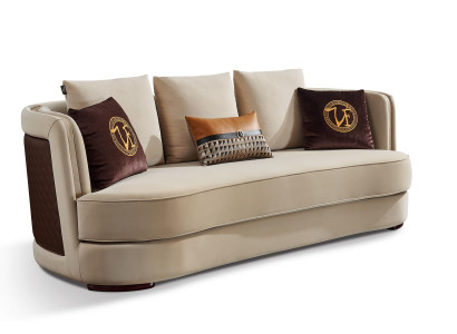 Moderne Sofagarnitur 3+1 Sitzer Set Design Sofas Polster Couchen Leder