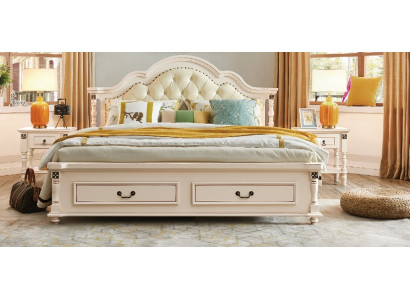 Schlafzimmer Set Bett Nachttisch Kleiderschrank Hotel Betten Holz Design 4tlg.