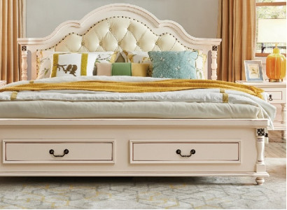 Schlafzimmer Set Bett Nachttisch Kleiderschrank Hotel Betten Holz Design 4tlg.