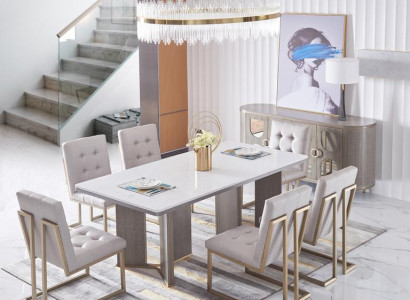 Esszimmer Tisch Designer Luxus Möbel Holz Tische 180x90cm Wohnzimmer