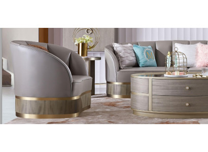 Sessel Designer Stuhl Polster Relax Stoff Textil Leder Lounge Club Einsitzer Neu