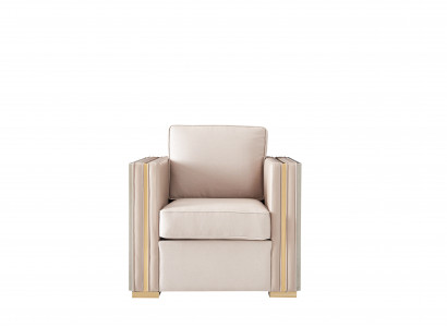 Designer Wohnzimmer Einrichtung Sessel Einsitzer Polster Sofa Couch