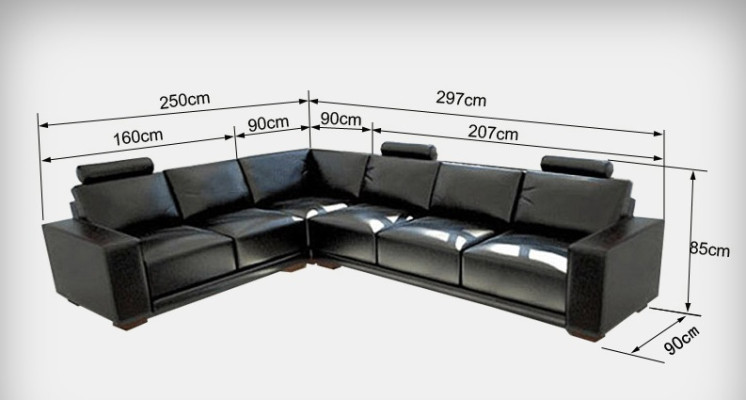 Ledersofa Couch Wohnlandschaft Ecksofa Eck Garnitur Design Modern Sofa A1121B