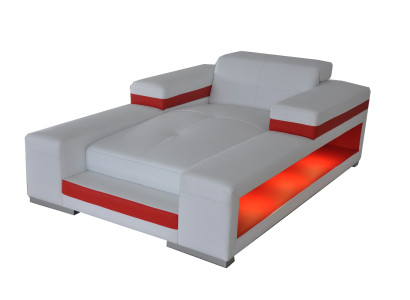 Modern Leder Komfort Liegen Liegesessel Relaxliege Chaiselongue Liege