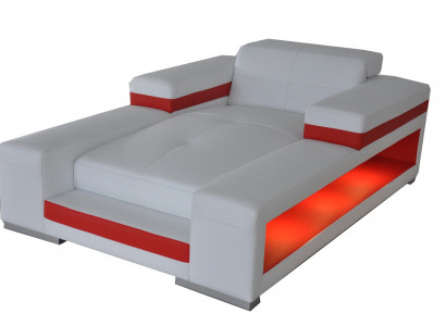 Modern Leder Komfort Liegen Liegesessel Relaxliege Chaiselongue Liege