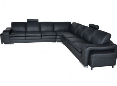 Leder Eck Sofa Couch Polster Sitz Wohn Modern Design Möbel Garnitur