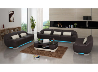 Ledersofa Couch Sofagarnitur Ecksofa Eck Garnitur Design Dekor Modern Sofa