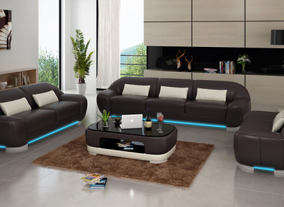 Ledersofa Couch Sofagarnitur Ecksofa Eck Garnitur Design Dekor Modern Sofa