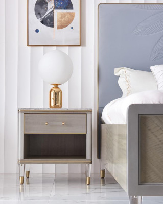 Nachttisch Luxus Holz Nachttische Tisch Konsolen Deko Nacht Modern Stil